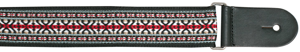XTR | LS323 | Vintage Jacquard Weave Guitar Strap | Vintage Red/White/Blue XTR | LS323 | Vintage Jacquard Weave Guitar Strap | Vintage Red/White/Blue